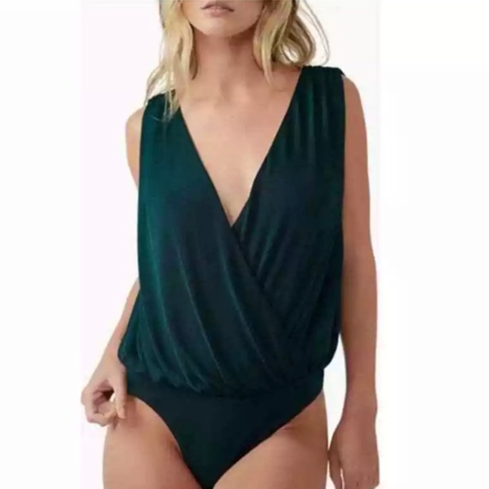 Free People Bodysuit Intimately Night Owl